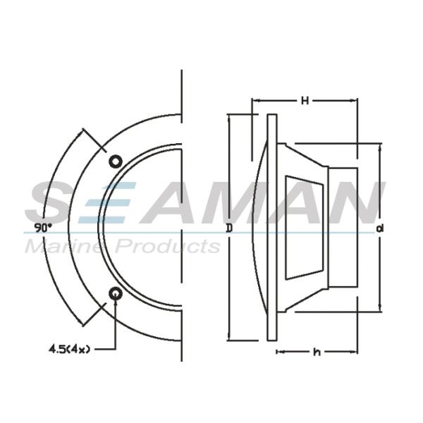 Дикторы морского пехотинца полного диапасона звукового оборудования 3 дюймов 40w*2 морские двойные