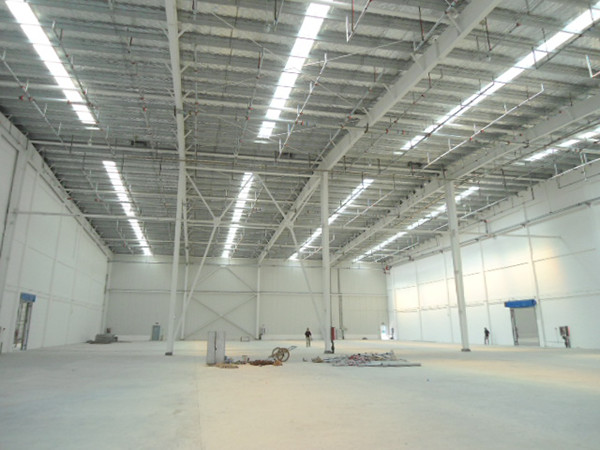 Customized Large Span Steel Buildings Workshop , Prefab Steel Frame Buildings