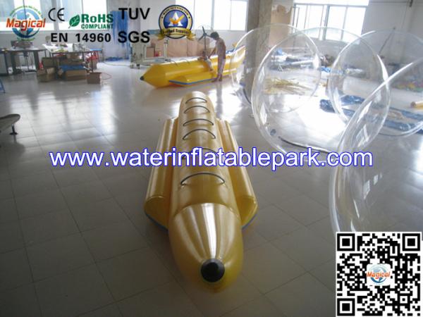 Fire resistance  Yellow Banana Fishing Boats For Commercial Rental