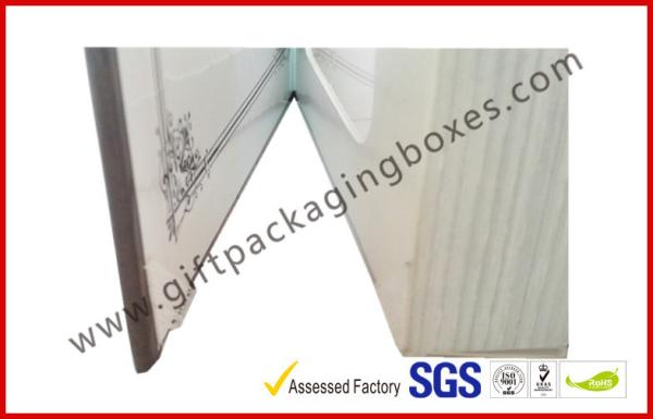 Customized Book Shape Rigid Gift Boxes , CMYK Printed Rigid Gift Boxes with Clear PVC Window