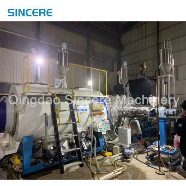 Ligne d'extrusion de tuyaux en plastique PE HDPE PP PPH 20-110 125-315 110-400 315-800mm