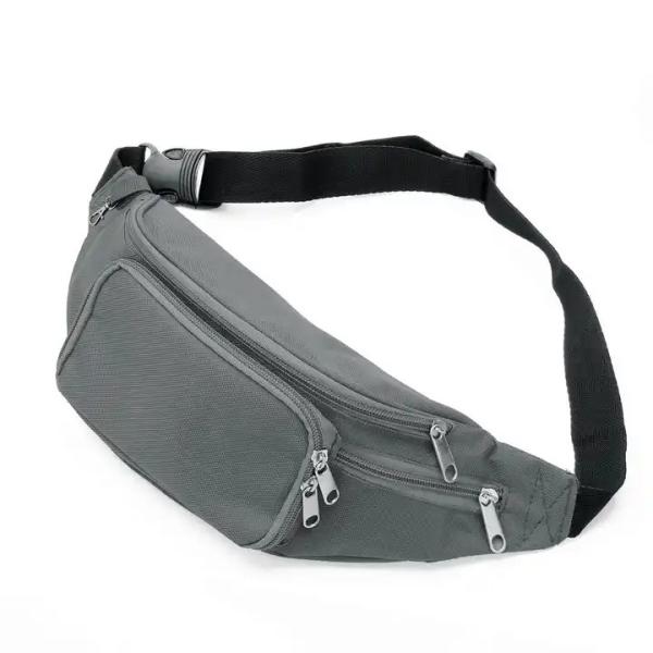 Custom Logo Mens Camouflage Bumbag Black Waist Belt Bag 600D Polyester Lining