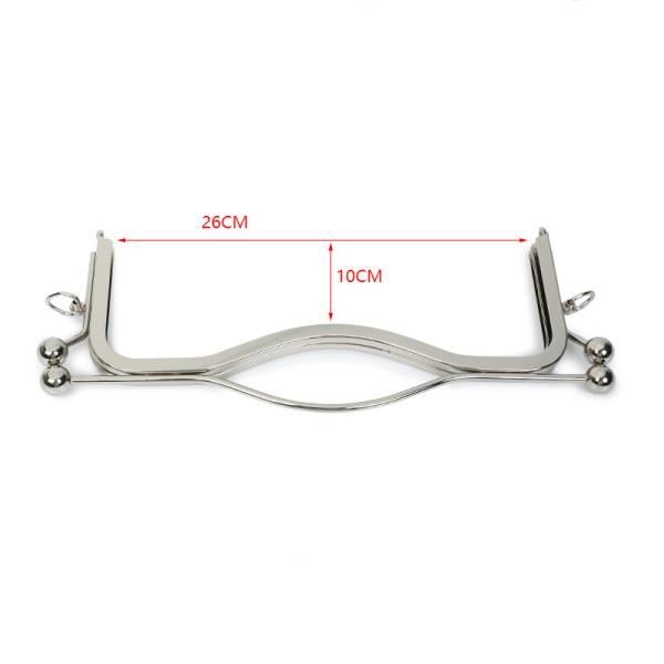 Collapsible Metal Clutch Frame Hardware Arch Shaped ODM Purse Accessory