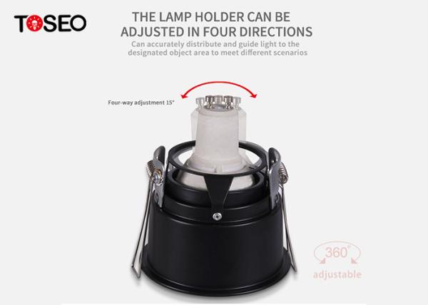 240v 80mm Cut Out Bathroom Downlights Die Casting Alu Aluminum