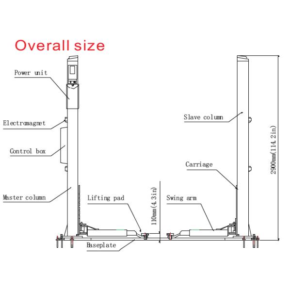 High quality Launch brand hydraulic car lift TLT235SBA(E)
