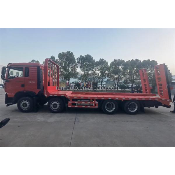 Exportación Euro II Razonable HOWO Camión de cama baja plana de 25 toneladas, 9 metros de longitud