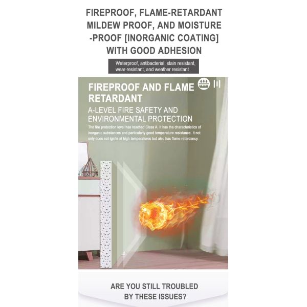 Fireproof Mold Proof Durable Water Based Paint for Interior Walls - Inorganic Coating