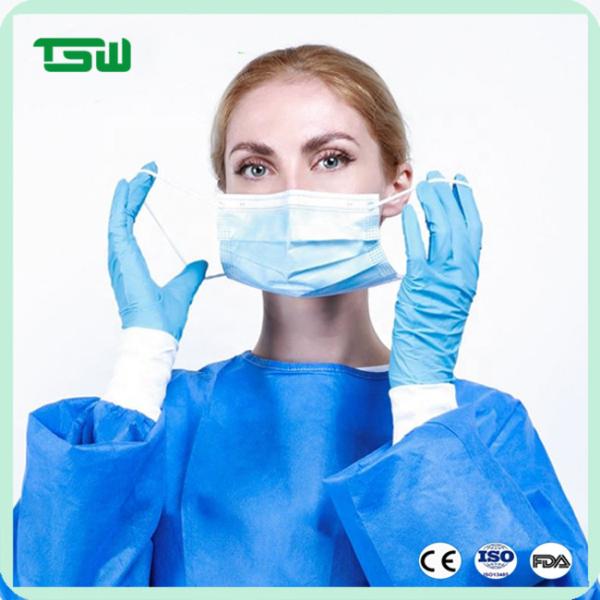 Against Bacteria And Particulates Nonwoven Face Mask
