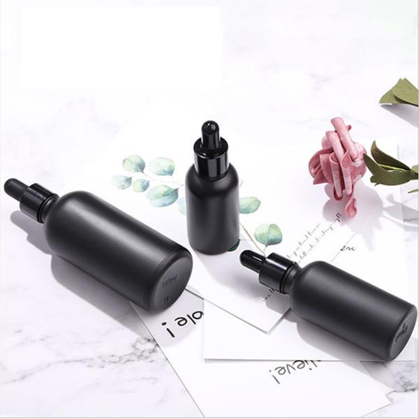 пустая капельница черноты бутылки капельницы бутылок эфирного масла стеклянная алюминиевая