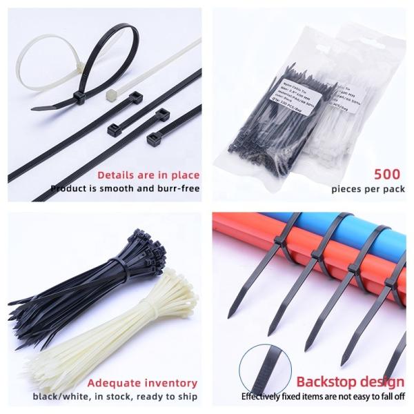 3.6*150mm Nylon Zip Cable Ties 130mm White Wraps Bunnings