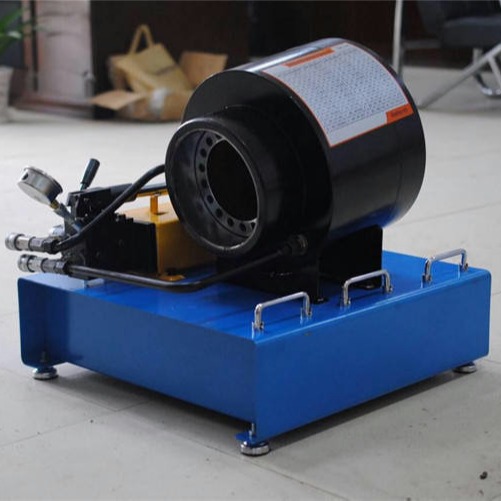 2 Inch Blue Color High Efficiency 600T Manual Hose Crimping Machine With 6-51mm Crimping Range And 10 Interchangeable Dies For Hydraulic Applications