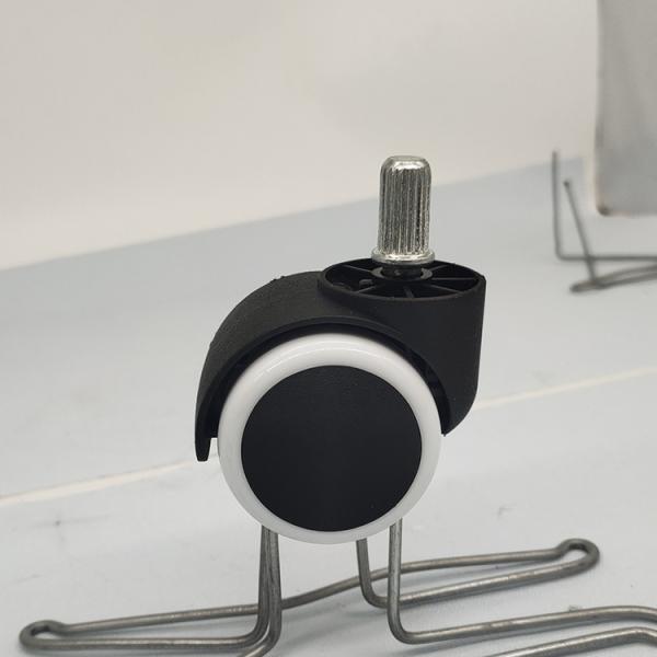 Рицинусы стула офиса Pu колеса двойника емкости 77LBS белые со стержнем вставки M11x21mm