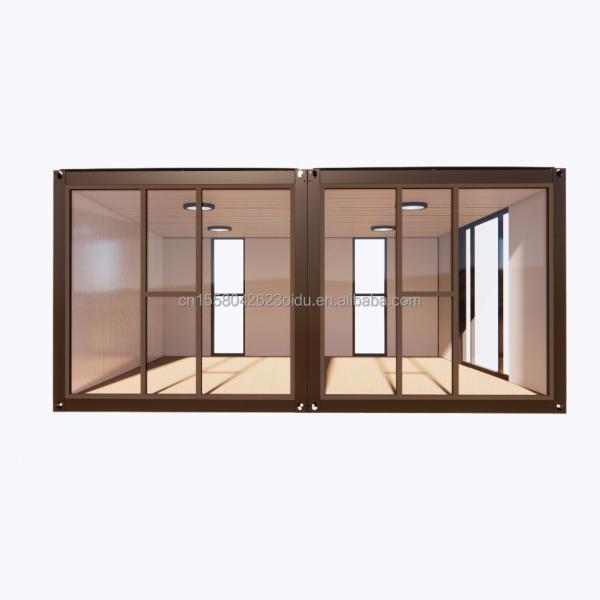 Modern 2 Bedroom Prefab Steel Expandable Container House for Mall Application Customized Color Design
