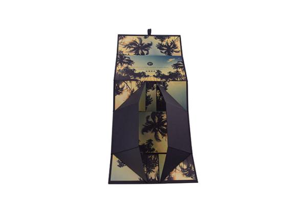 Matt Black Cardboard Medium Foldable Gift Boxes Kraft For T - Shirt Packaging