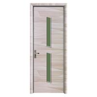 Juye WPC porta de vidro portas interiores impermeável e resistente ao fogo para ambientes úmidos