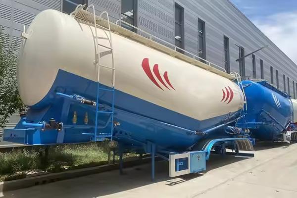 Bulk Cement Transport Truck Trailer Semi-Trailer Carriers with Air Compressor Made from Steel