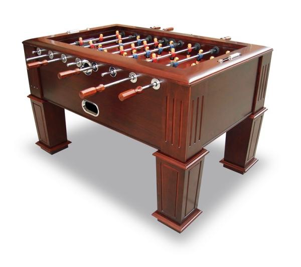 Wood Veneer Frame Heavy Duty Football Table With Durable Solid Steel Rod