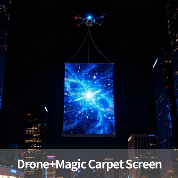 P15 Factory Direct Flying Screen Outdoor LED Film Screen for Drone Show Scenic Performances & Advertising Video Display Screen