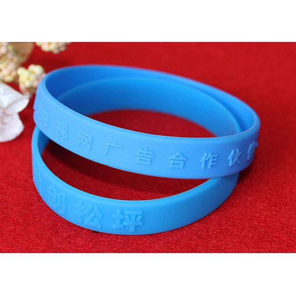 Durable Engraved Rubber Bracelets , Rubber Bracelets With Words Long Life Time