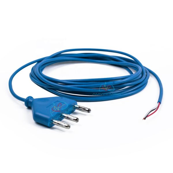 Reusable 3.0 Meters CE Certified Electrosurgical Cable for Bipolar Forceps