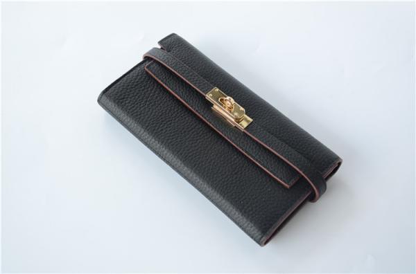 Korean version of the first layer of leather wallet leather wallet long section of female