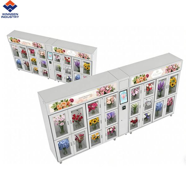 Winnsen Smart Fresh Flower Locker with Double Glass, Auto-Close Door, Humidify Cooling System