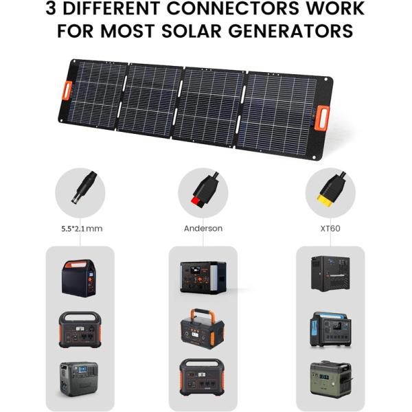 80 Вт складной портативный солнечный батарейный зарядщик ETFE для открытого бизнеса