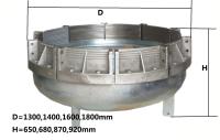 Tampão de extremidade do verificador da pressão da tubulação do profissional 1100mm, tampões de extremidade redondos do metal para a tubulação