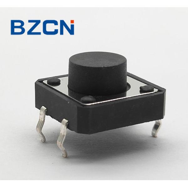 Plastic Cover Sealed Tactile Switch PA66 Brass Housing Terminal With Silver Plate