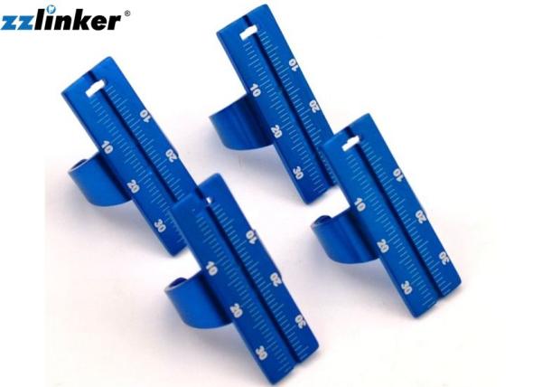 Portable Dental Abrasive , Dental Span Endo Finger Ruler Blue Yellow Color Optional