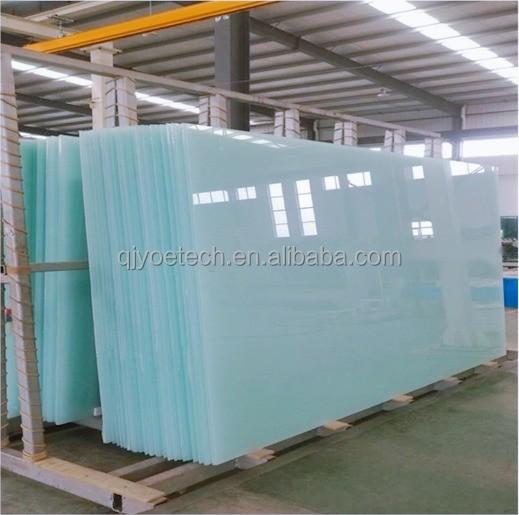 White PVB Laminated Glass for Building Safety Fine Polished Edge and Rough Edge Options