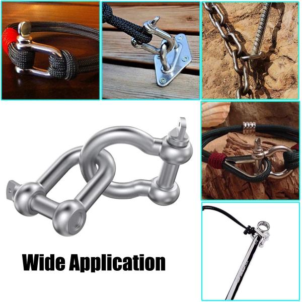 Polished Screw Pin Forged Stainless Steel 304/316 Marine Anchor Lifting D Shackle Other