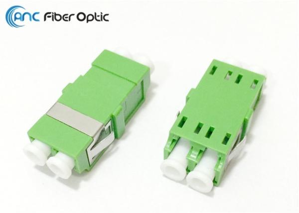 Duplex LC Fiber Optic Adapter Flangeless One Body Design With Ceramic Sleeve Inside