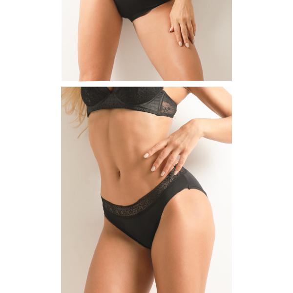 Mid-Rise Period Pants Heavy Flow 4 Layers Women Absorbent Pants For Periods