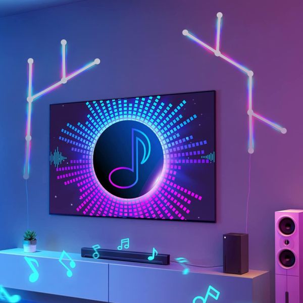 Button APP Control RGB LED Color Changing Gaming Lights 2025 Strip Lights Compatible with Smart Life Music Sync APP