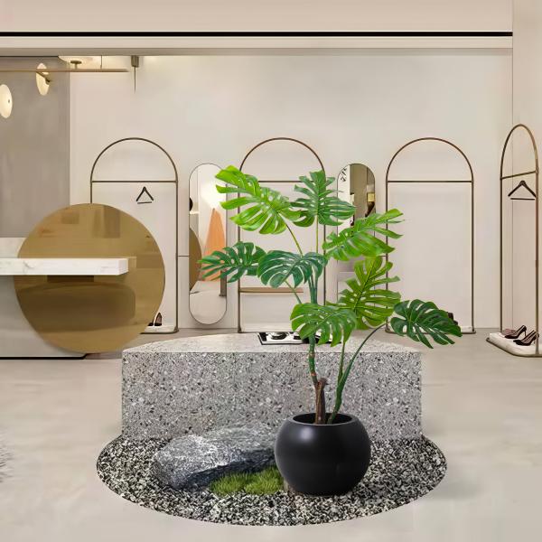 130/160/200/240cm Sizes Realistic PE Foliage artificial monstera plant for Indoor Tropical Decor