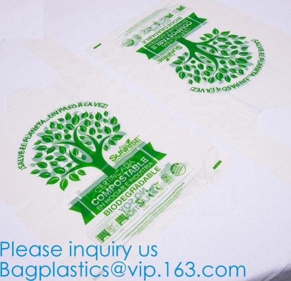 PLA PBAT Cornstarch Made Biodegradable Compostable Dog Poop Bags, Biodegradable Compostable Plastic Poop Dog Print Bag