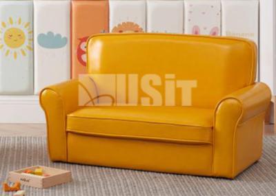 Amarelo cor-de-rosa dobro de Seat do sofá da sala de estar do presente da cadeira do sofá das crianças da criança de USIT