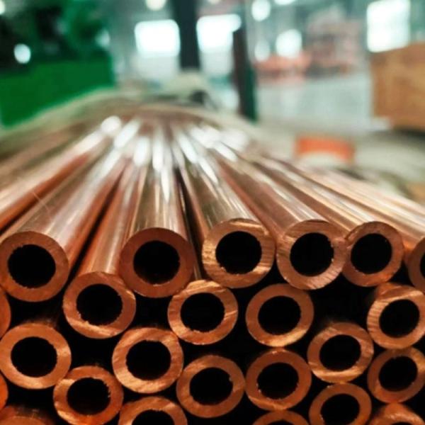 Tubo de metal de cobre de 6 a 10 mm 1/2 tubo reto fino para construção
