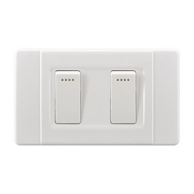 Universal Household 2 Gang 2 Way Switch Over Current Protection Durable And Safe