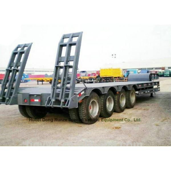 Heavy Duty Gooseneck 4 Axle  Lowboy Trailers 80 - 90 ton