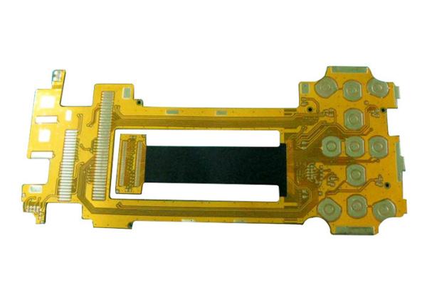 Double Sided FPC Board Yellow Solder Mask with 0.5mm Board Thickness