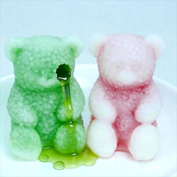 Giant Jumbo Bear Wax Bottle Candy - Viral TikTok ASMR Crunchy Edible Wax with Bursting Fruit Liquid Filling