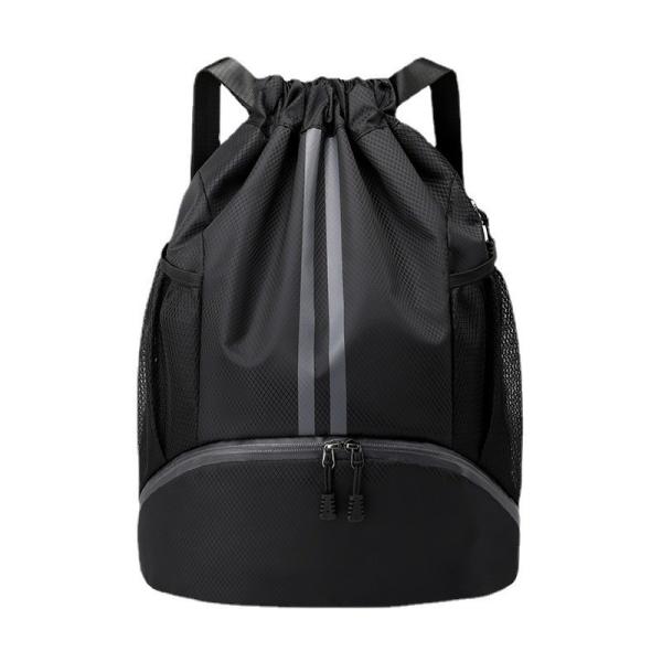 BUNDLE POCKET DRAWSTRING BACKPACK PORTABLE BASKETBALL BAG DRY WET SEPARATION SWIMMING BAG OUTDOOR SPORTS MULTI-FUNCTIONA
