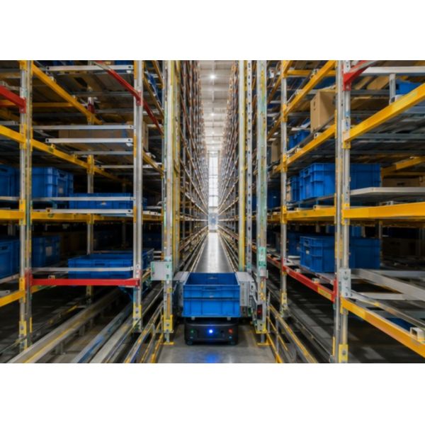 Overhead Rail Bin Stacker Crane for Automated Box Storage Systems