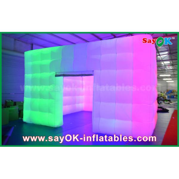 3 el club nocturno inflable de la tienda del aire de la tienda del hombre del paño inflable del cubo 5x5m Oxford con la luz colorida puede hacer a Logo Print