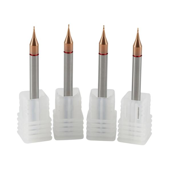 2 Flutes Radius Cutter End Mill , TiAlN Coating Solid Carbide Milling Tools