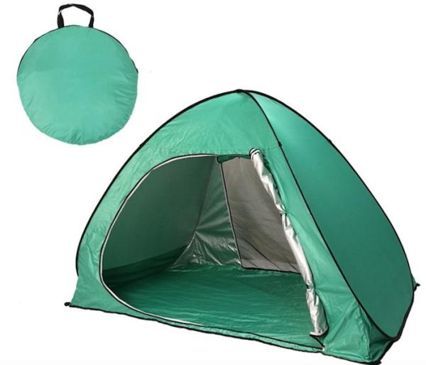165*200*130cm Tenda de acampamento ao ar livre para 2 pessoas Azul Impermeável UV Resistente 190T Pop Up Shelter