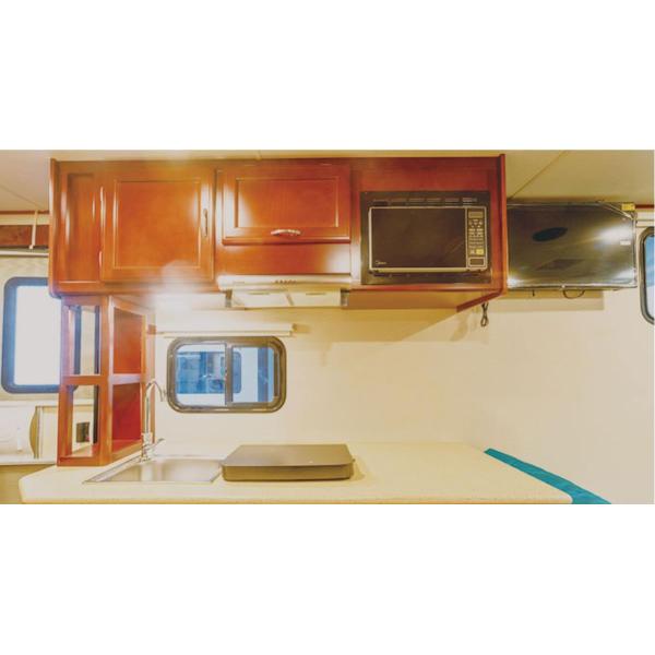 Караван электрического навеса трейлера стеклоткани обеденного стола Elevatable располагаясь лагерем располагаясь лагерем