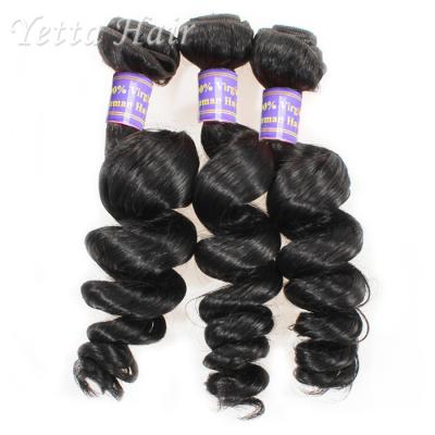 Onda cambojana não processada do cabelo do Virgin da onda fraca nenhum produto químico